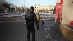 Бахмут кўчалари хатарли