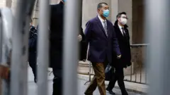 Media mogul Jimmy Lai, founder of Apple Daily, arrives the Court of Final Appeal, for hearing an appeal by the Department of Justice against the bail decision of Jimmy, in Hong Kong, China December 31, 2020