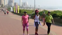 Des marcheuses à Durban