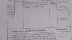 Police document charging Myanmar's Aung San Suu Kyi, 3 February 2021