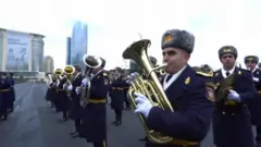 قره‌باغ: رژه پیروزی جمهوری آذربایجان با شرکت ارتش ترکیه
