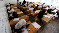 student in classroom
