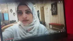 لقطة من الفيديو الذي نشرته أم سيف