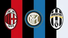 AC Milan, Inter ve Juventus logoları