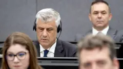 Hašim Tači na suđenju u Hagu