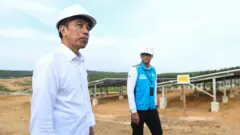 Presiden Jokowi di kawasan IKN Nusantara