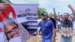 Aworan awọn akẹkọọ to n ṣe iwọde