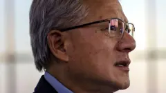 Jensen Huang, chefe da Nvidia, de perfil