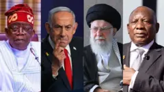 Bola Tinubu, Benjamin Netanyahu, Ayatollah Ali Khamenei, Cyril Ramaphosa