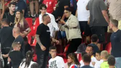 srbija - engleska, incidenti na utakmici srbija - engleska