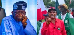 Aworan aarẹ Bola Tinubu ati Alaga ẹgbẹ oṣiṣẹ