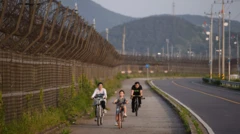 Pessoas na zona desmilitarizada