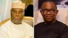 Aworan Atiku Abubakar ati Peter Obi