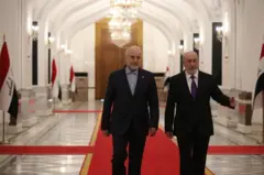 محمدباقر قالیباف ونزار آمیدی، رئیس‌جمهور عراق