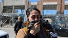 ਈਰਾਨ ਵਿੱਚ ਪ੍ਰੇਸ਼ਾਨ ਔਰਤ