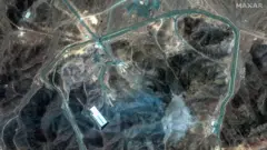 Imagem de satélite mostra o complexo de Forlow, no Irã, após bombardeio dos EUA