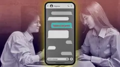 Учениці сидять біля телефону