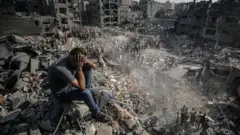 Explosión en Gaza.