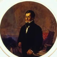 Regente Feijó, em pintura feita por Oscar Pereira da Silva em 1925.