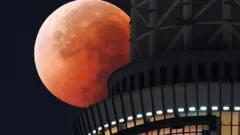 જાપાનમાં જોવા મળેલું ચંદ્રગ્રહણ