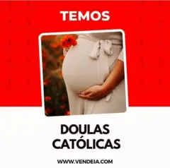 Post no Instagram da rede Vendeia anunciando doulas católicas