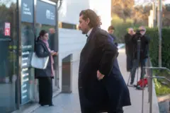 Jonathan Andic en el funeral de su padre en 2024.