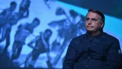 Jair Bolsonaro durante eventoBalneário Camboriú