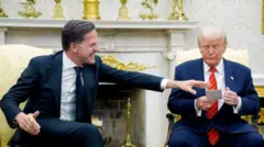 Марк Рютте и Дональд Трамп в Белом доме