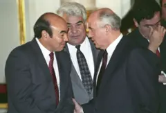 Аскар Акаев жана Михаил Горбачёв