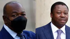 Photomontage des présidents Ali Bongo et Faure Eyadéma
