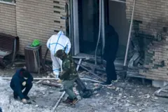 Image of the aftermath of the ​bombing