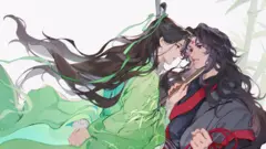 Uma ilustração mostrando duas pessoas abraçadas