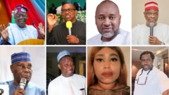 Some of di presidential candidates 