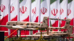 نمونه‌های پهپادهای ایران در معرض عموم