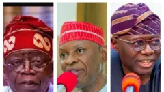 Aare Bola Tinubu, Gomina Kano;Abba Yusuf ati Gomina Eko; Babajide Sanwo-Olu