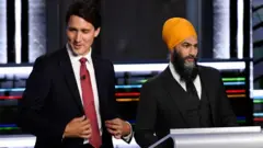 ਜਗਮੀਤ ਸਿੰਘ ਅਤੇ ਜਸਟਿਨ ਟਰੂਡੋ