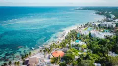 Vista de una playa en México 