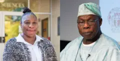 Aworan Iyabo Obasanjo ati baba rẹ, Olusegun Obasanjo 