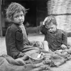 Crianças pobres no pós-guerra