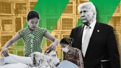 ထရမ့်ရဲ့ မြန်မာကို အခွန်တိုးမှုနဲ့ မြန်မာအထည်ချုပ်အလုပ်သမတစ်ဦး 