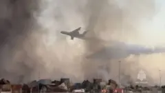 پرواز هواپیمای روسی بر فراز بندر رجایی در بندرعباس