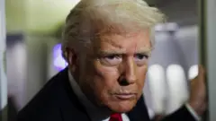 ドナルド・トランプ米大統領のアップ写真