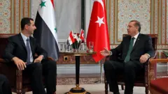 الرئيسان السوري والتركي