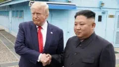 Trump and Kim at DMZ