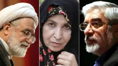 میرحسین موسوی، زهرا رهنورد و مهدی کروبی