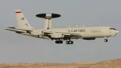 Imagem de arquivo de avião E-3 AWACS