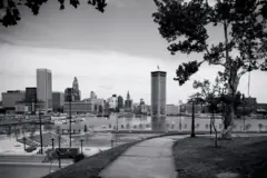 Uma cidade em preto e branco de Baltimore