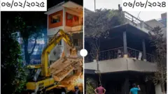 ধানমন্ডি ৩২ নম্বরের বাড়ি- প্রথমটি আওয়ামী লীগের পতনের ছয় মাস পর শেখ হাসিনার ভাষণ পরবর্তী অবস্থা এবং দ্বিতীয়টি গত পাঁচই অগাস্টের