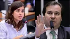 Tábata Amaral e Rodrigo Maia