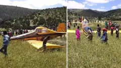 አነስተና አውሮፕላን ወድቆ